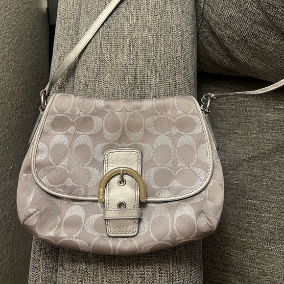 Coach Handbags - Coach SoHo Crossbody Bag silver
